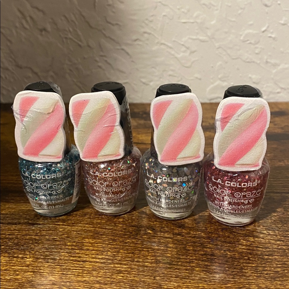 L.A. Colors Candy Swirl Nail Polish Collection of 4